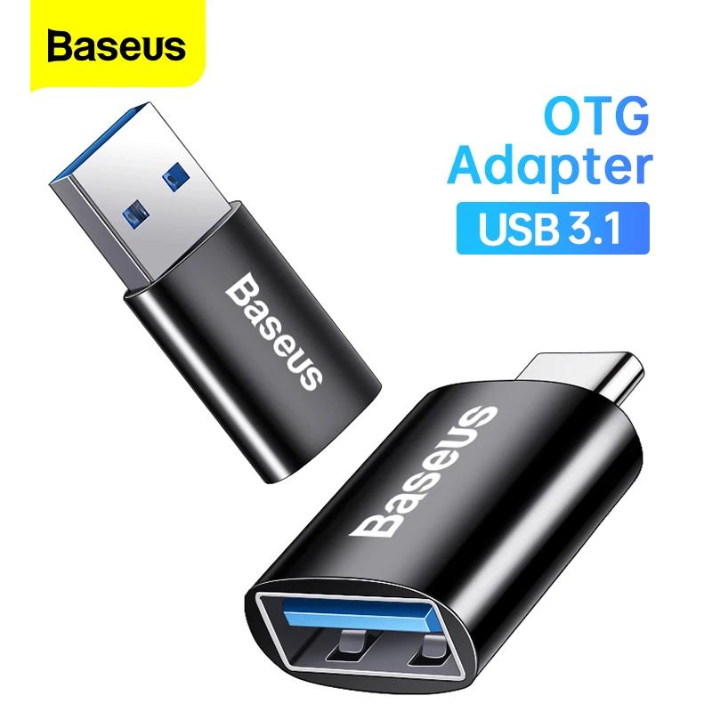 Baseus-USB 3.1 , OTG Ÿ C to USB  ̺ ȯ, ƺϿ  , Ｚ, ȭ USB cŸ Ŀ